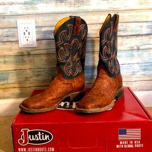 Quill Ostrich Cowboy boots